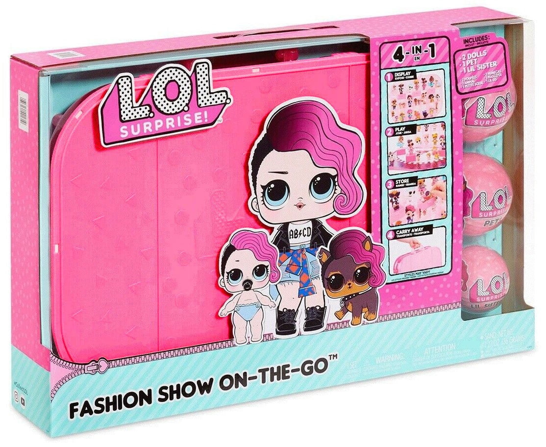  L.O.L. Surprise! Fashion Show On-The-Go Storage/Playset with  Doll Included – Light Pink : Toys & Games