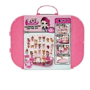 LOL Surprise Fashion Show On-The-Go Storage/Playset With Doll Included in Hot Pink, Great Gift for Kids Ages 4 5 6+