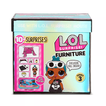 LOL Surprise Furniture Sleepover with Sleepy Bones & 10+ Surprises, Great Gift for Kids Ages 4+