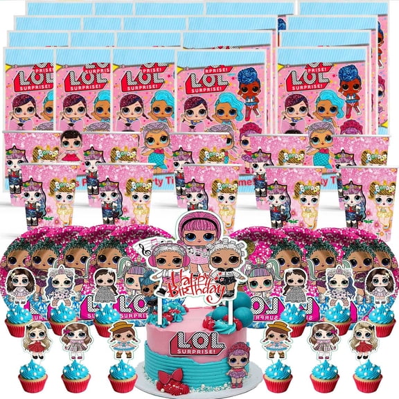 LOL Surprise Gift Bags Goodie Bag Plates Cup Candy Treat Birthday Party Supplies Decorations Decor