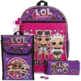 thumbnail image 1 of LOL Surprise Girls Backpack with Lunch Box 5 Piece Set 16 inch Pink, 1 of 6