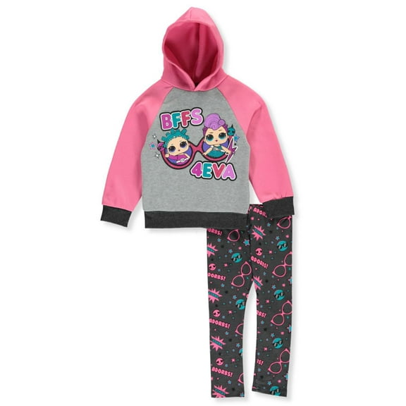LOL Surprise Girls' Outfit Leggings Set  BFFS 4EVA 2-Piece Set Pink