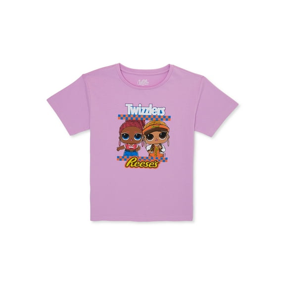 LOL Surprise! Girls Twizzlers Reese’s Graphic T-Shirt, Sizes 4-18
