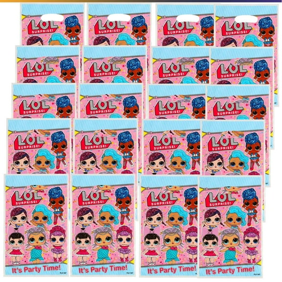 LOL Surprise Goodie Bag Candy Treat Birthday Gift Bags Party Favors Handles Snack Supplies