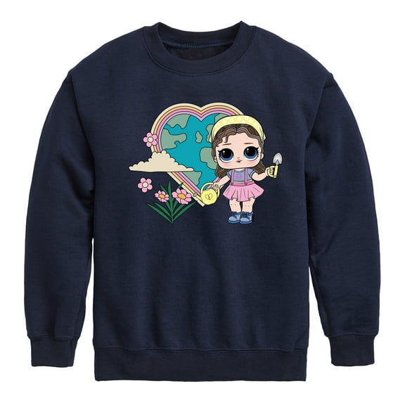 LOL Surprise! - Grow Gurrl Heart Earth - Toddler And Youth Crewneck Fleece Sweatshirt