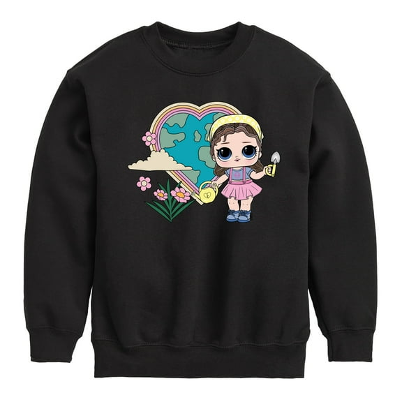 LOL Surprise! - Grow Gurrl Heart Earth - Toddler And Youth Crewneck Fleece Sweatshirt