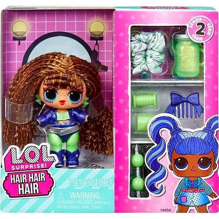 LOL Surprise Hair Hair Hair Series 2 Drummer Q.T. Fashion Doll