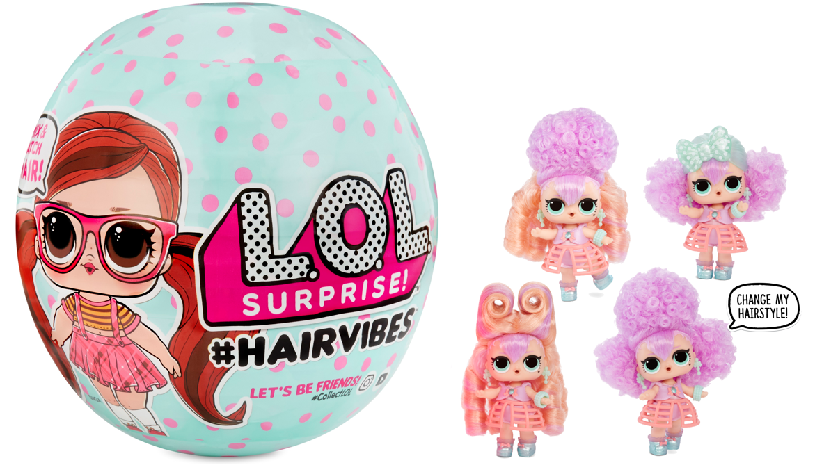 LOL Surprise Hairvibes Dolls With 15 Surprises Including Exclusive Doll, Fashion Outfits, Shoes, Accessories, Wigs, And More - For Kids Ages 6-8 - image 1 of 8