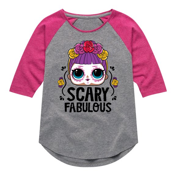 LOL Surprise! - Halloween - Scary Fabulous - Toddler & Youth Girls Raglan Graphic T-Shirt
