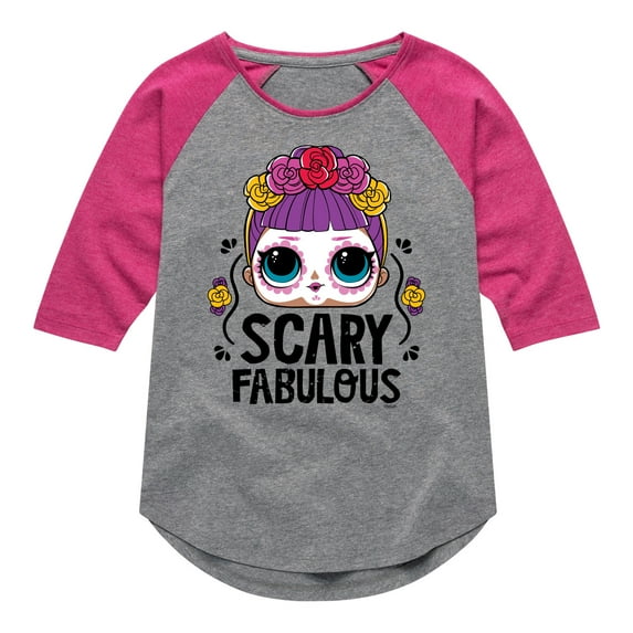 LOL Surprise! - Halloween - Scary Fabulous - Toddler & Youth Girls Raglan Graphic T-Shirt