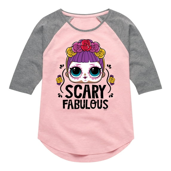 LOL Surprise! - Halloween - Scary Fabulous - Toddler & Youth Girls Raglan Graphic T-Shirt