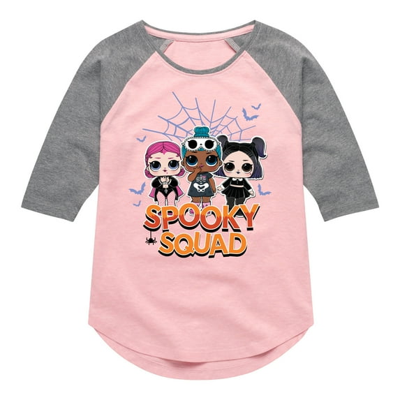 LOL Surprise! - Halloween - Spooky Squad - Toddler & Youth Girls Raglan Graphic T-Shirt