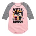 thumbnail image 1 of LOL Surprise! - Halloween Witch & Famous - Toddler & Youth Girls Raglan Graphic T-Shirt, 1 of 5