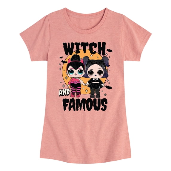 LOL Surprise! - Halloween Witch & Famous - Toddler & Youth Girls Short Sleeve Graphic T-Shirt