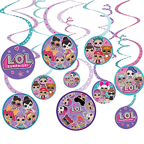 LOL Surprise! Hanging Swirl Decorations (12pc)