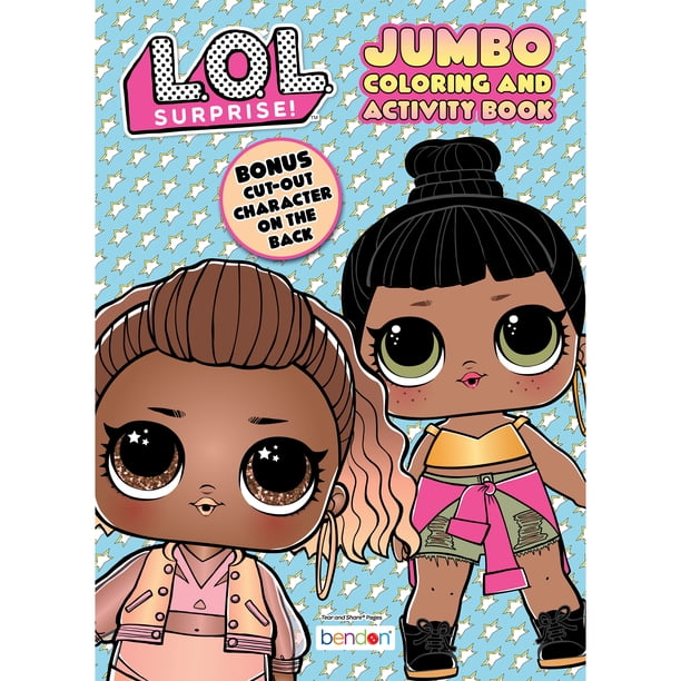 LOL Surprise Jumbo Coloring and Activity Book, 64 Pages, Paperback ...