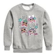 thumbnail image 1 of LOL Surprise! - LOL Bffs 4 Eva - Toddler And Youth Crewneck Fleece Sweatshirt, 1 of 5