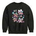 thumbnail image 1 of LOL Surprise! - LOL Bffs 4 Eva - Toddler And Youth Crewneck Fleece Sweatshirt, 1 of 5