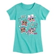thumbnail image 1 of LOL Surprise! - LOL Bffs 4 Eva - Toddler And Youth Girls Short Sleeve Graphic T-Shirt, 1 of 5