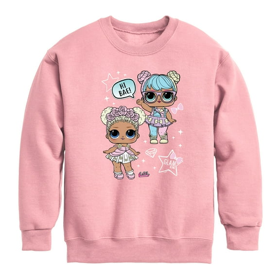 LOL Surprise! - LOL Hi Bae - Toddler And Youth Crewneck Fleece Sweatshirt