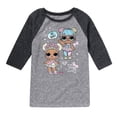 thumbnail image 1 of LOL Surprise! - LOL Hi Bae - Toddler And Youth Raglan Graphic T-Shirt, 1 of 4