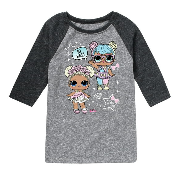 LOL Surprise! - LOL Hi Bae - Toddler And Youth Raglan Graphic T-Shirt