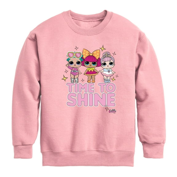 LOL Surprise! - LOL Time To Shine - Toddler And Youth Crewneck Fleece Sweatshirt