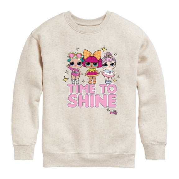 LOL Surprise! - LOL Time To Shine - Toddler And Youth Crewneck Fleece Sweatshirt