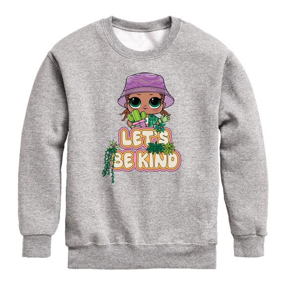 LOL Surprise! - Let's Be Kind Plants - Toddler And Youth Crewneck Fleece Sweatshirt