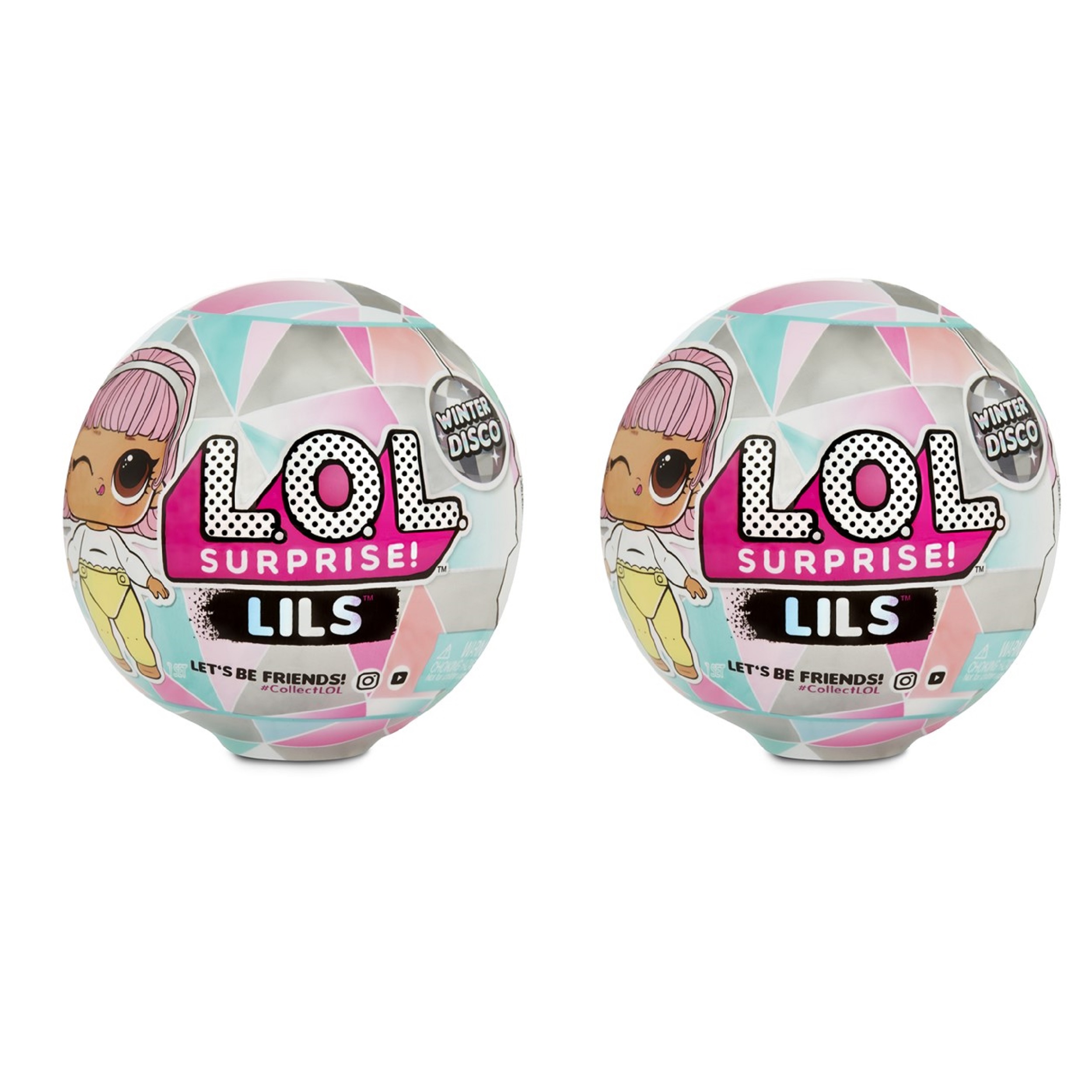 LOL Surprise Lils Winter Disco Series 2-Pack With 5 Surprises, Great Gift for Kids Ages 4 5 6+ - image 1 of 7