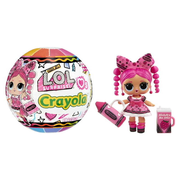 LOL Surprise Loves CRAYOLA Tots with Collectible Doll 7 Surprises Crayon Dolls Limited Edition Girls Age 3 Walmart