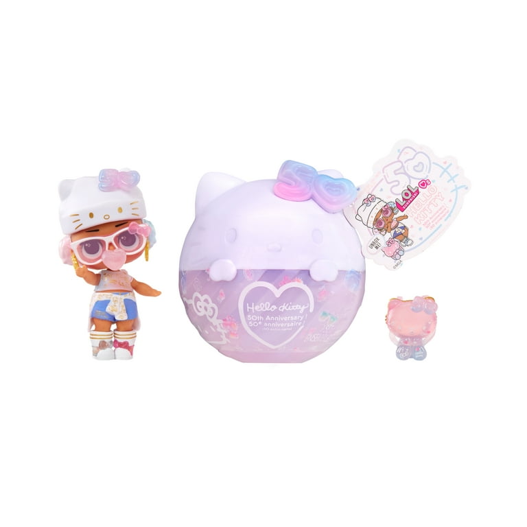 Lol Surprise Loves Hello Kitty Tots Crystal Cutie Collectible Doll, 7 Surprises, Hello Kitty 50th Anniversary Theme, Hello Kitty Limited Edition