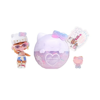 LOL Surprise Loves Hello Kitty Tots Crystal Cutie Collectible Doll, 7 Surprises, Hello Kitty 50th Anniversary Theme, Hello Kitty Limited Edition Doll, Girls Gift Age 3+