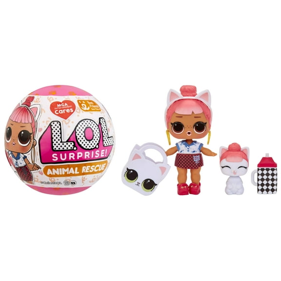 LOL Surprise MGA Cares Animal Rescue Doll with 7 Surprises, MGAE Cares Doll, Accessories, Limited Edition Doll, Collectible Doll, Paper Packaging