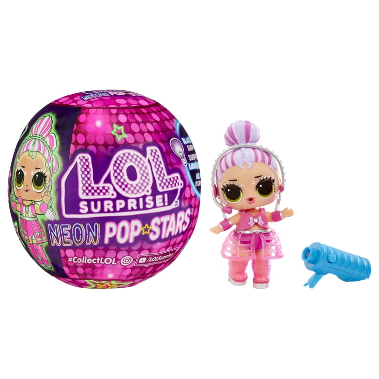LOLサプライズ ネオンポップ スター トッツ 人形 4個セット ブラックライト LOL Surprise Neon Pop Stars Tots Ages 4+ - Walmart.com
