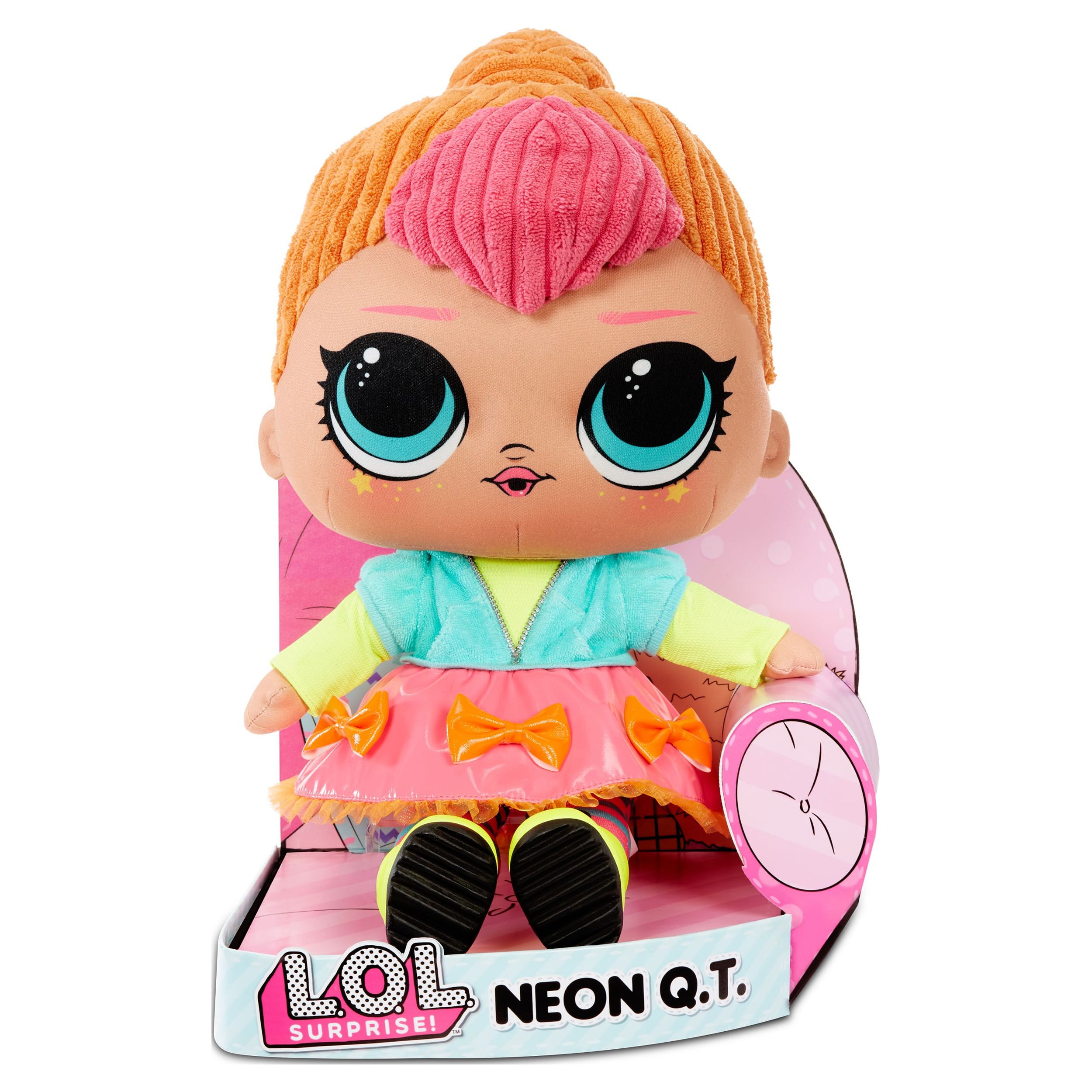 LOL Surprise Neon Q.T. - Huggable, Soft Plush Doll For Kids Ages 3+ - image 1 of 11