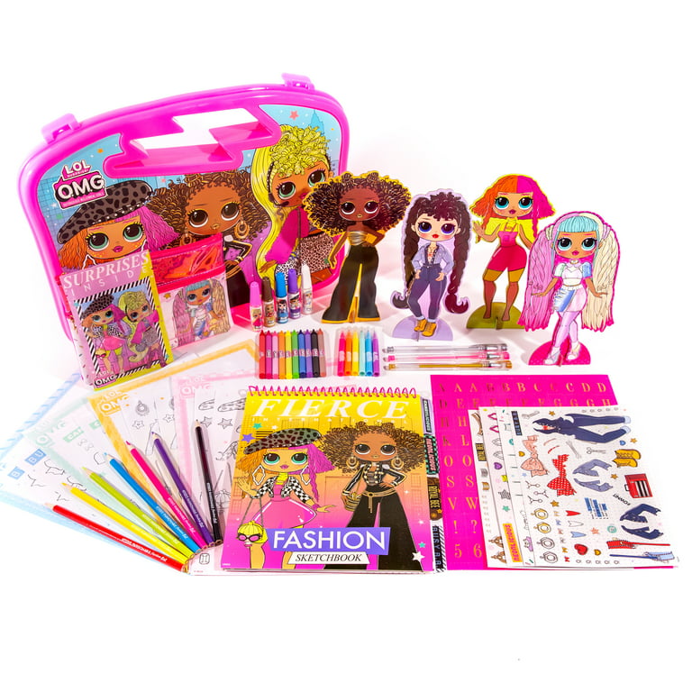 LOL Surprise! O.M.G. Ultimate Artist Set with Carry Case, Holographic  Pouch, Dress Up Dolls & Fashion Sketchbook