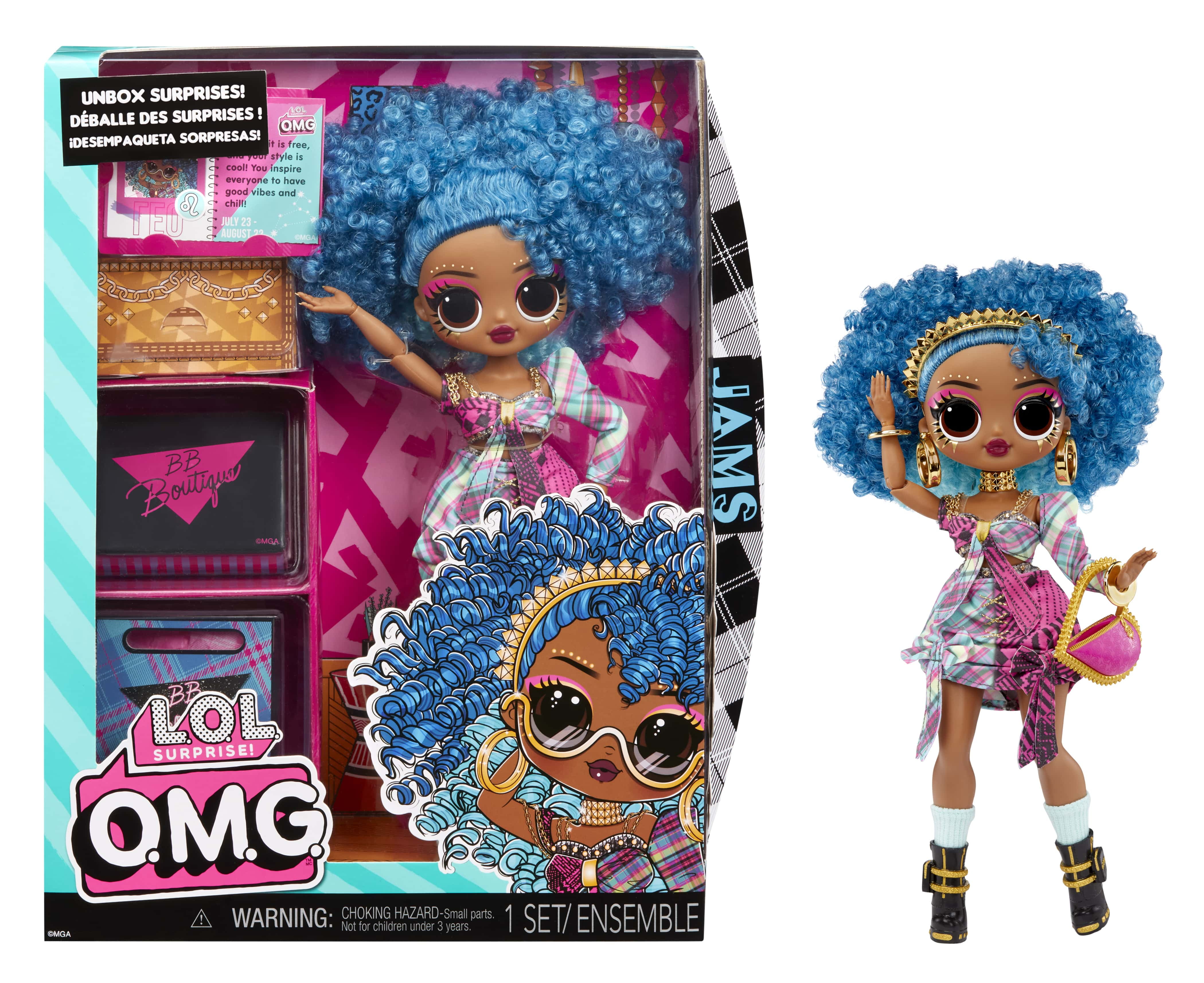 LOL Surprise OMG Jams Fashion Doll with Multiple Surprises and