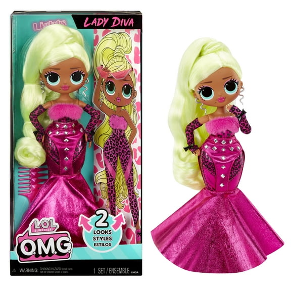 LOL Surprise OMG Lady Diva Fashion Doll with Fashions and Accessories, Ages 4+