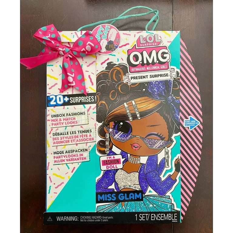 LOL Surprise OMG Present Surprise Fashion Doll Miss Glam With 20