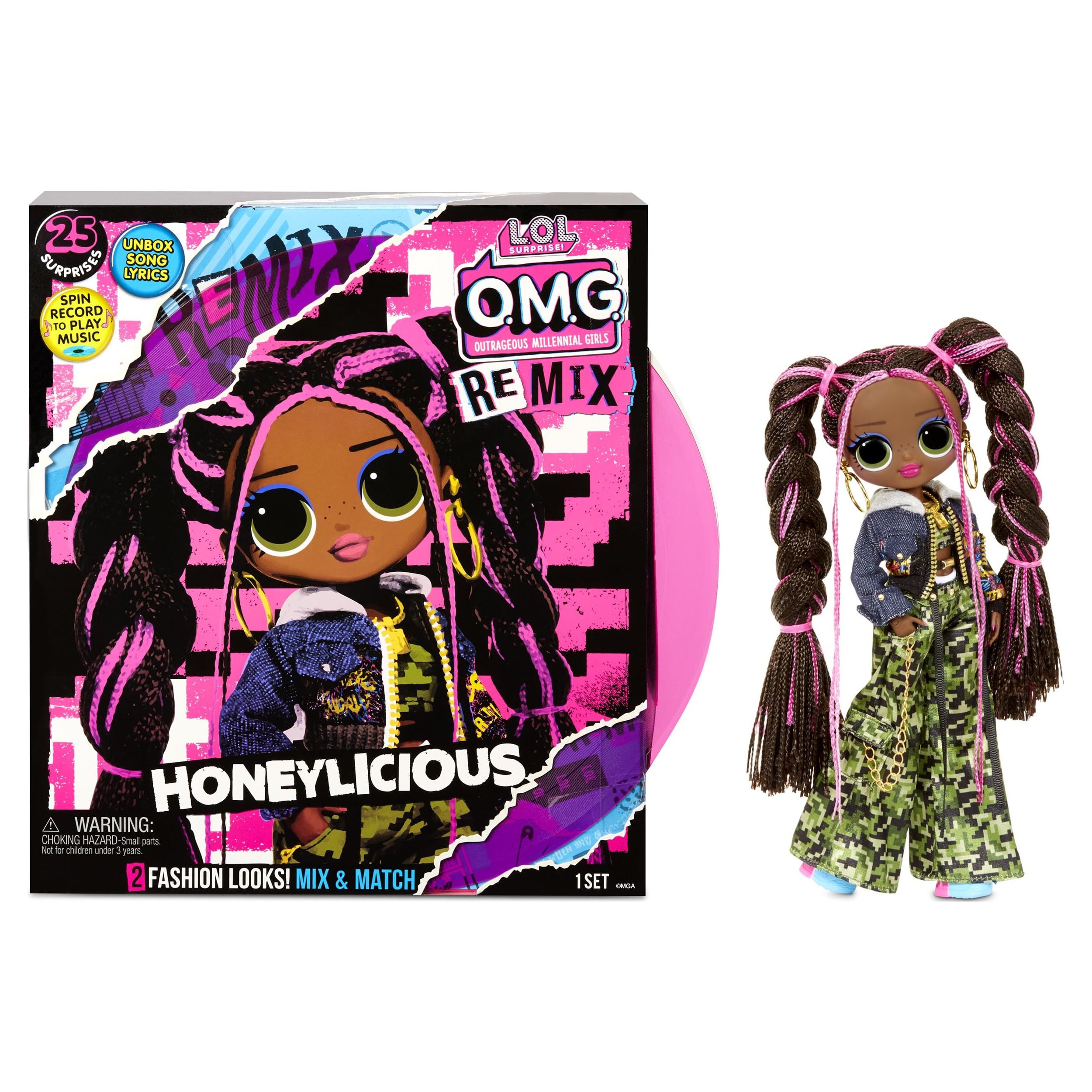 LOL Surprise OMG Remix Honeylicious Fashion Doll - 25 Surprises With Music Age 5+ - image 1 of 9