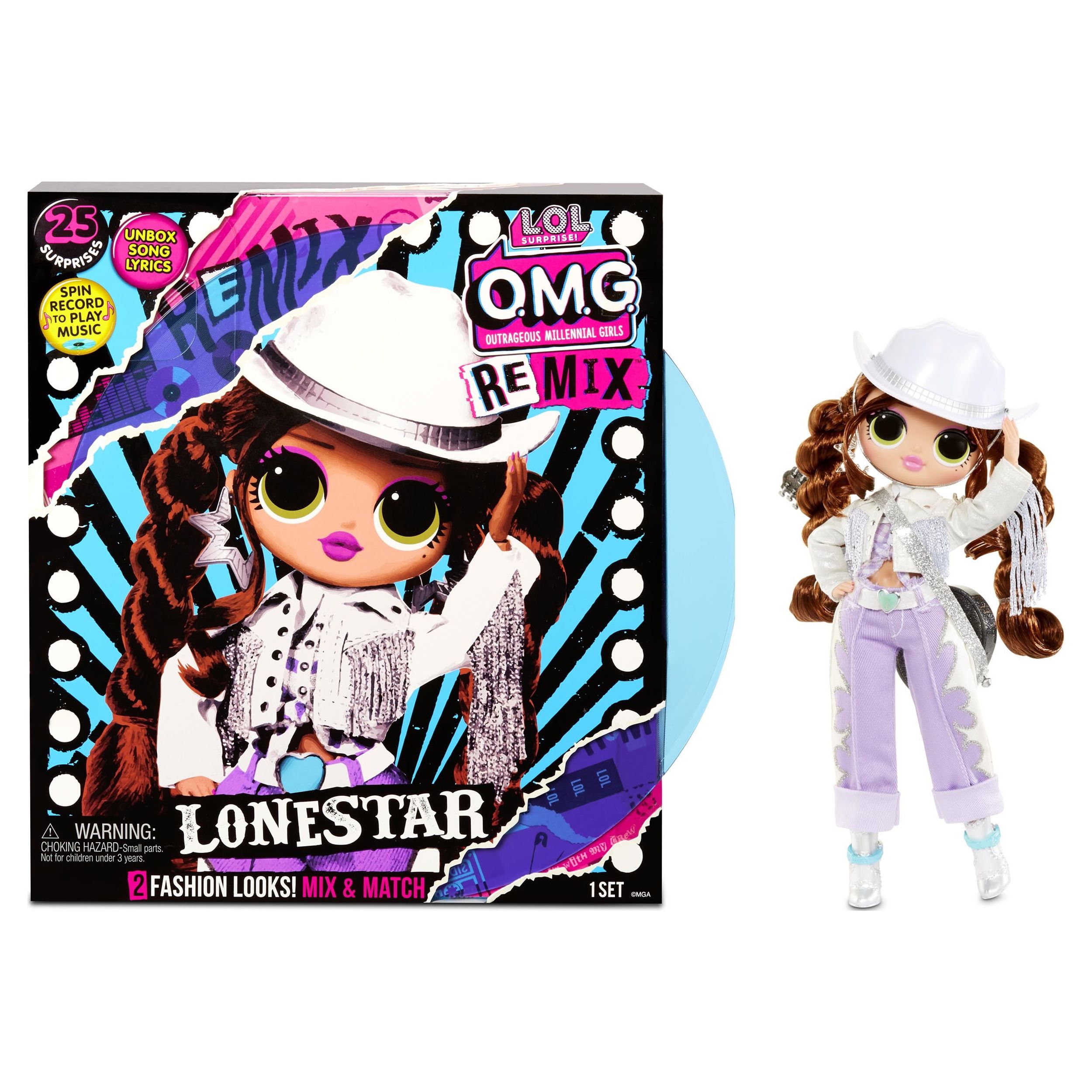 LOL Surprise! OMG Remix Lonestar Fashion Doll 25 Surprises - image 1 of 8