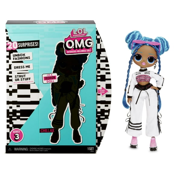 LOL Surprise OMG Series 3 Chillax Fashion Doll With 20 Surprises, Great Gift for Kids Ages 4 5 6+
