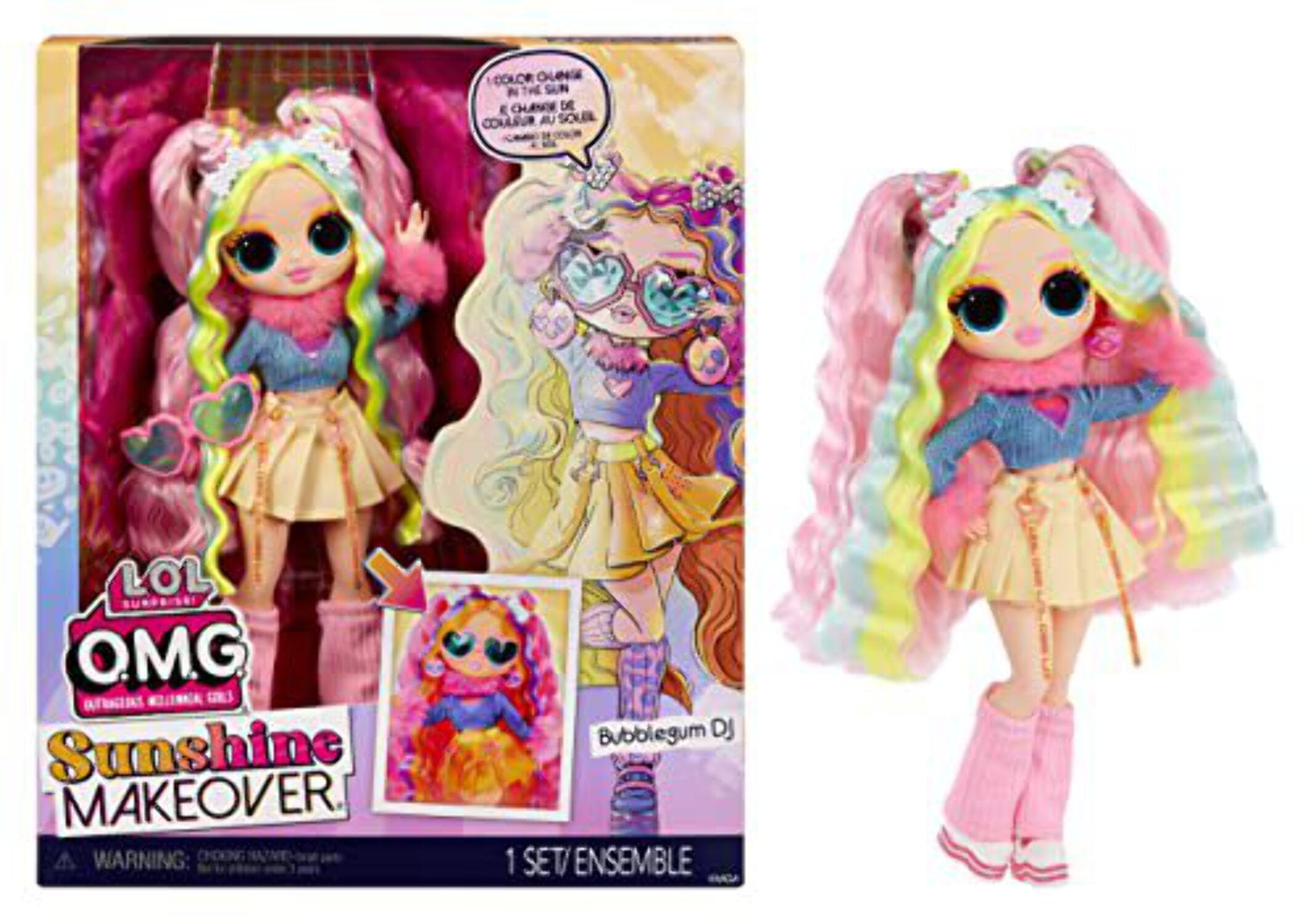 LOL OMG Sunshine Makeover Deluxe Doll Stellar Gurl Review 