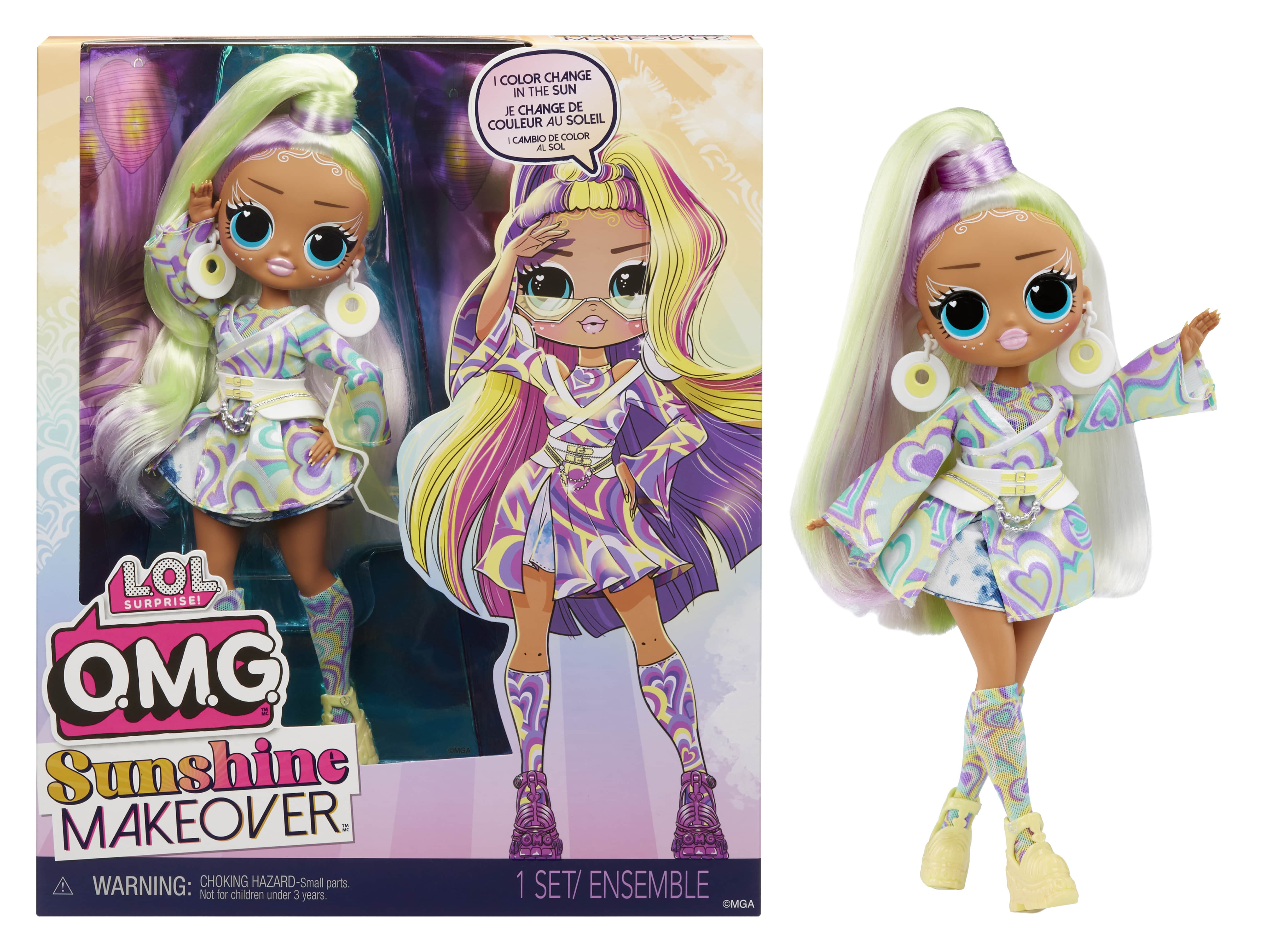 LOL Surprise OMG Sunshine Doll: Color-Changing Hair Fashions