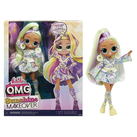 LOL Surprise OMG Sunshine Color Change Sunrise Fashion Doll with Color Changing Hair and Fashions and Multiple Surprises – Kids Toy Gift Ages 4+