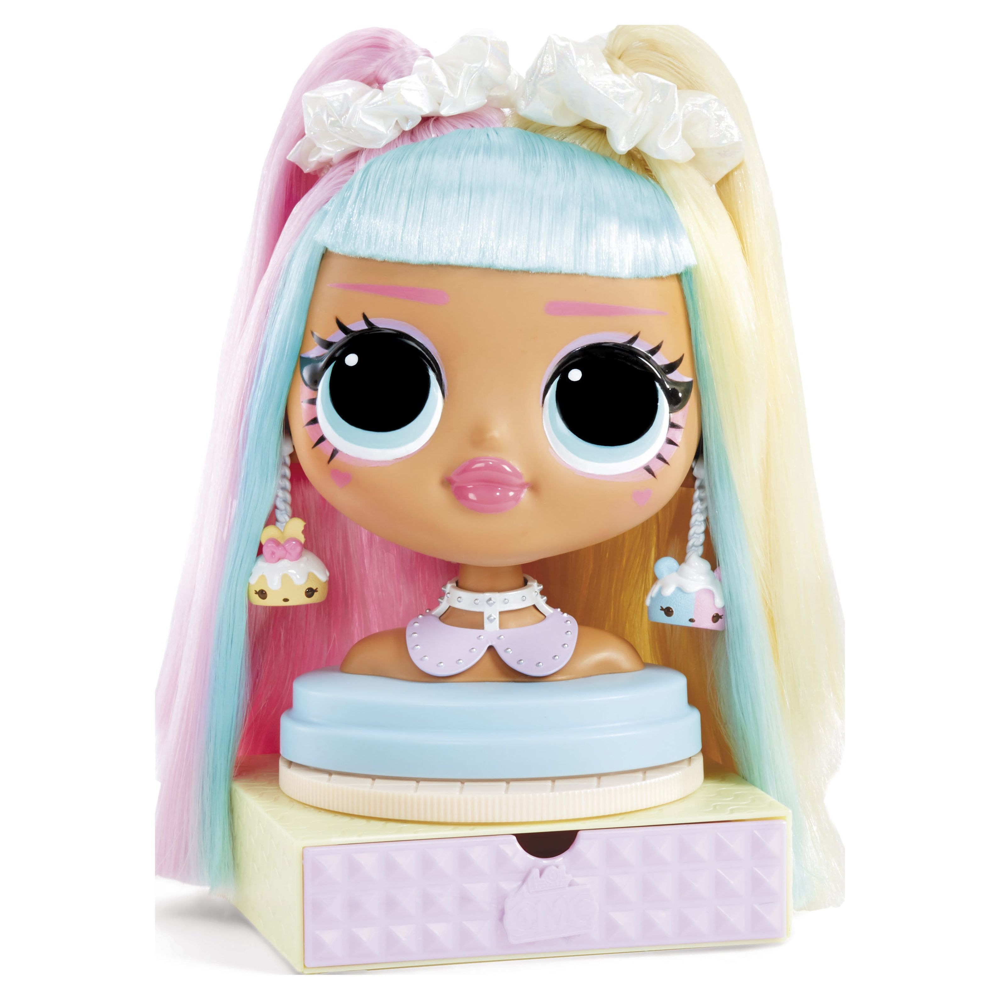 LOL Surprise Omg Styling Doll Head Candylicious With 30 Surprises Girls Hair Play Toy - image 1 of 7