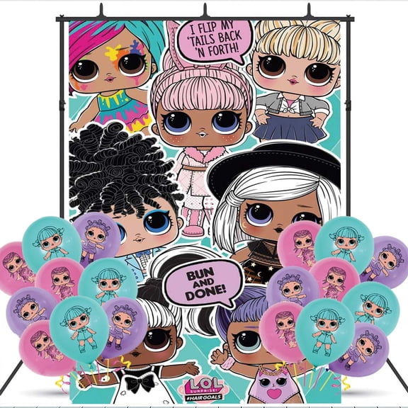 LOL Surprise Party Decorations Backdrop Banner Balloons Taspestry Wall Decor Background Poster Decor Supplies