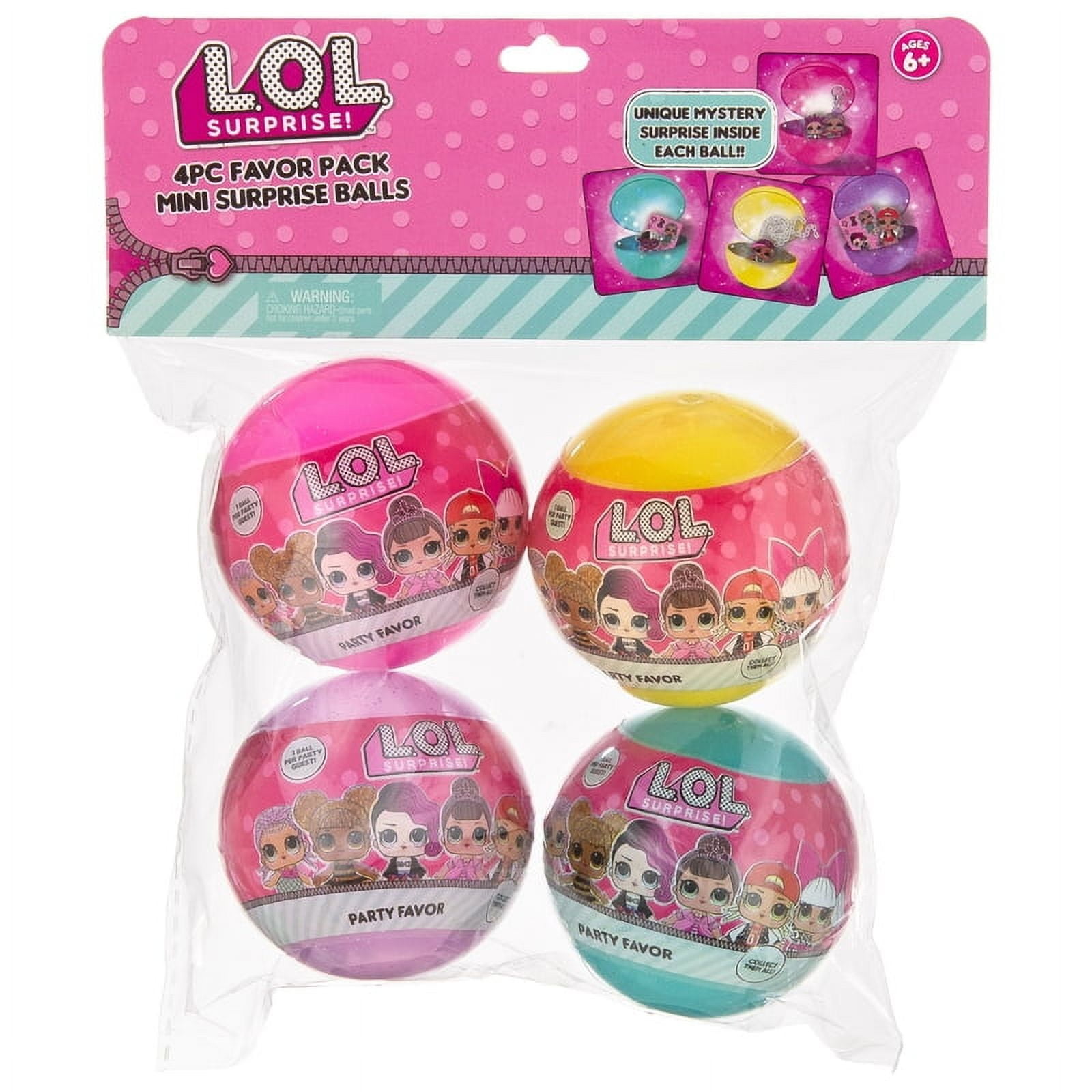 MGA ENTERTAINMENT LOL Surprise Party Favor Mini Surprise Mystery 4-Pack