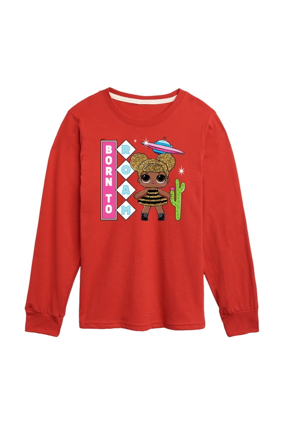 LOL Surprise! - Queen Bee Born To Roam - Toddler And Youth Long Sleeve Graphic T-Shirt
